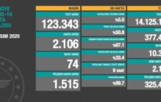 Yeni hasta sayısı 2 bin 106