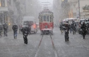 Kar yağışı başladı