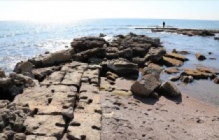 Mersin'de antik kentin limanının bir kısmı