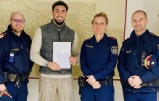 Avusturya polisinden 'Cesur Türk'e teşekkür