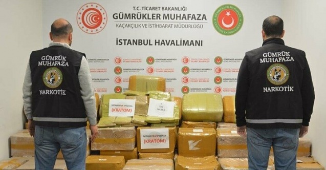 İstanbul Havalimanı'nda 1,74 ton uyuşturucu ele geçirildi